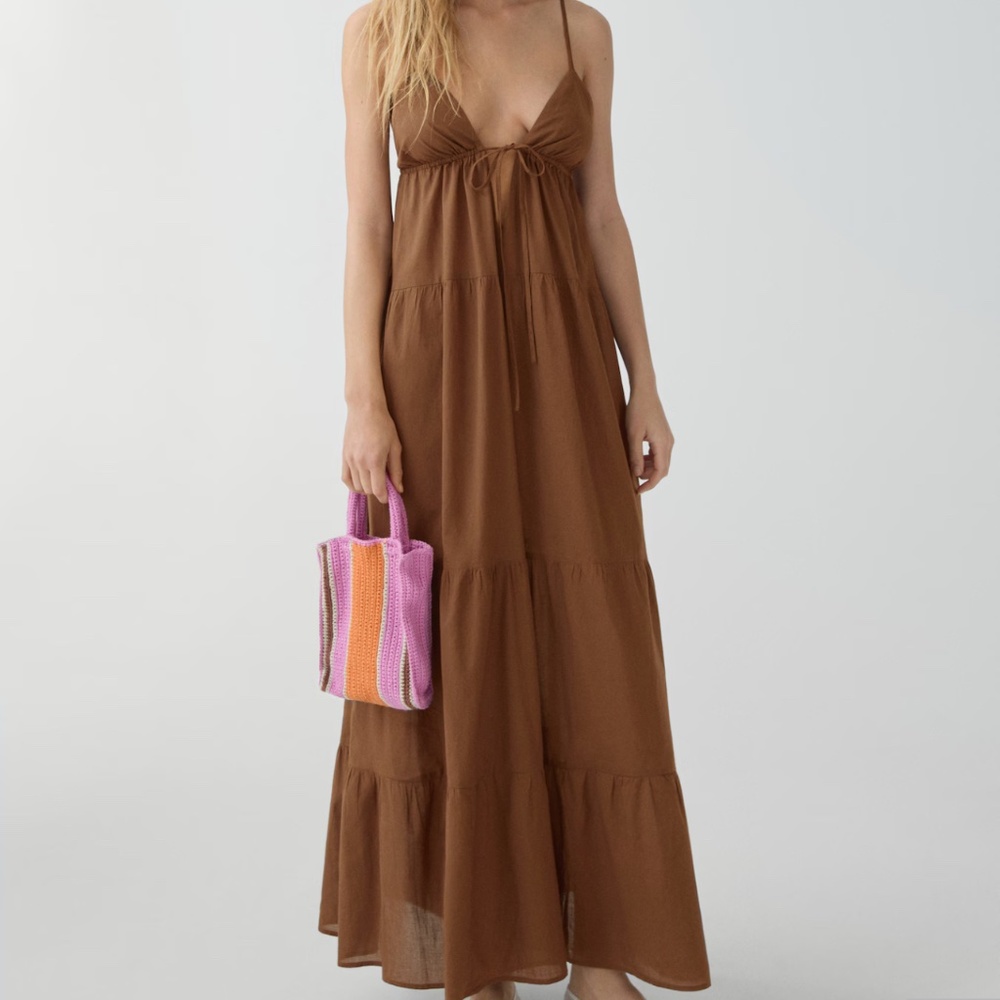 Mango Brown Maxi Dress